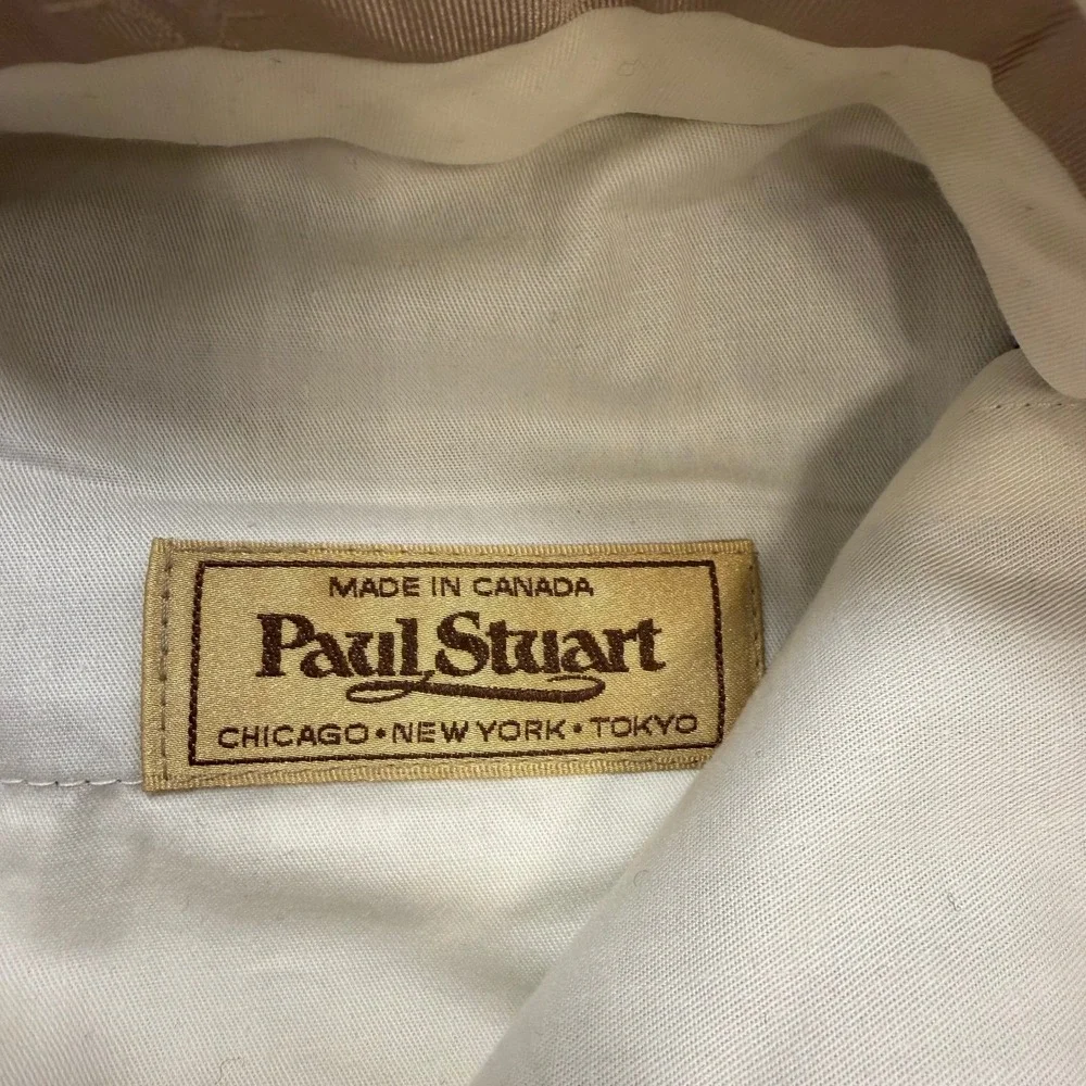 Paul Stuart Dress Pants Fits Mens 30x29 Black Wool Pleated Cuffed Italy Canada